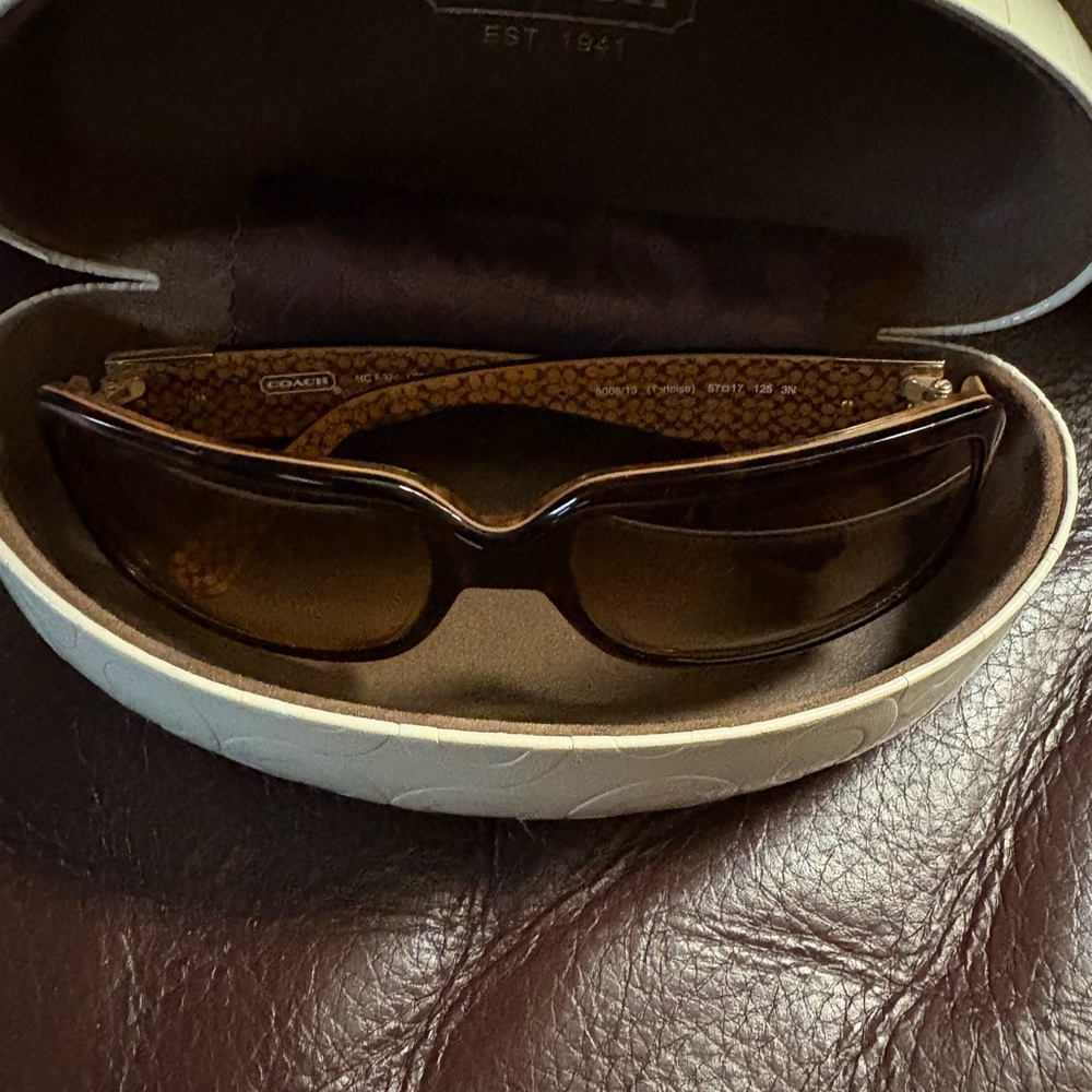 Coach Brown Classic Sunglasses with Tinted Lenses